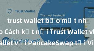 trust wallet bảo mật như thế nào Cách kết nối Trust Wallet với PancakeSwap tại Việt Nam